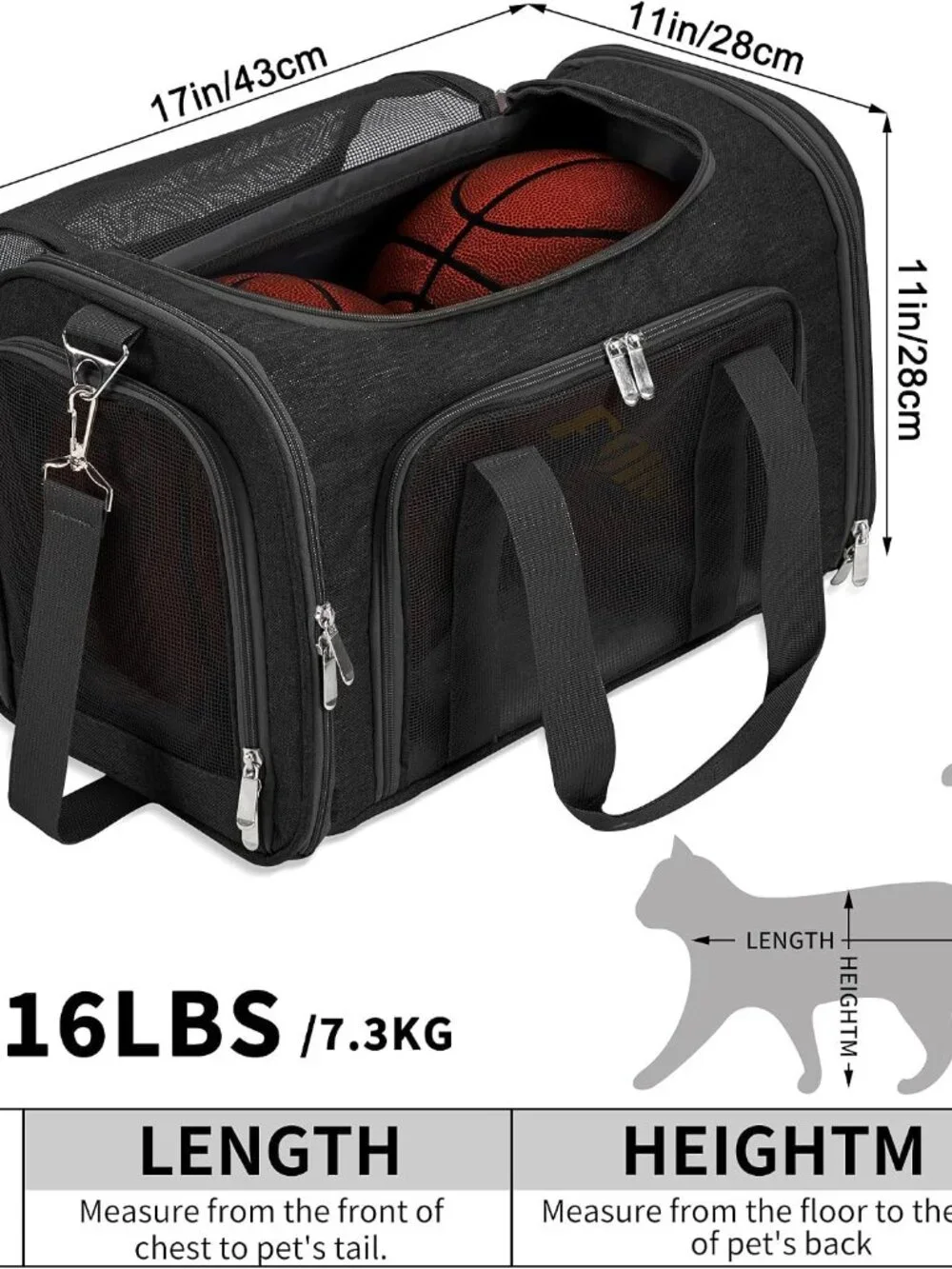 Foldable Soft-sided Airline Compliant Pet Travel Carrier NEW